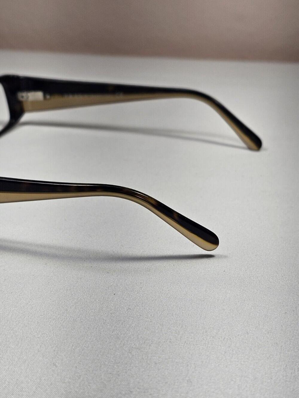 PRADA VPR16G Brown Havana Beige Eyeglasses Frames Only Italy 51-17-135 *read* - Picture 6 of 12